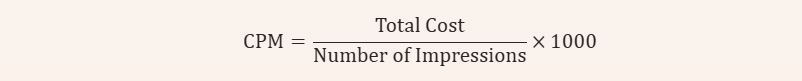 Cost Per Mille (CPM)